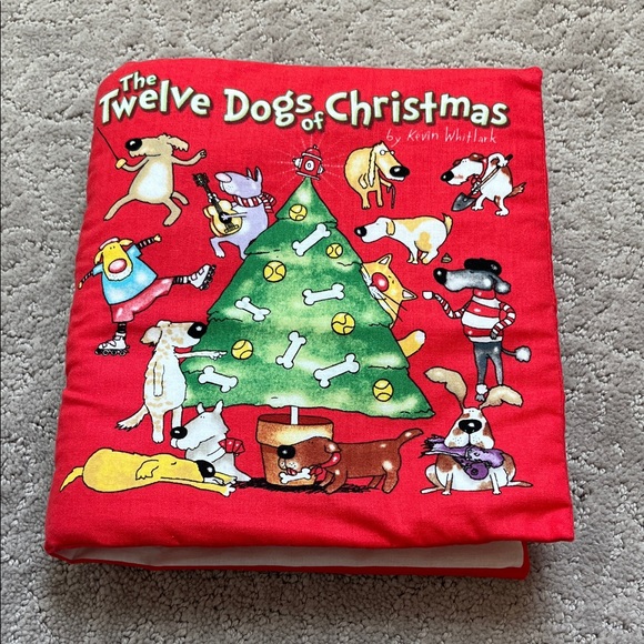 The Twelve Dogs of Christmas Red Pet Book (Fabric)